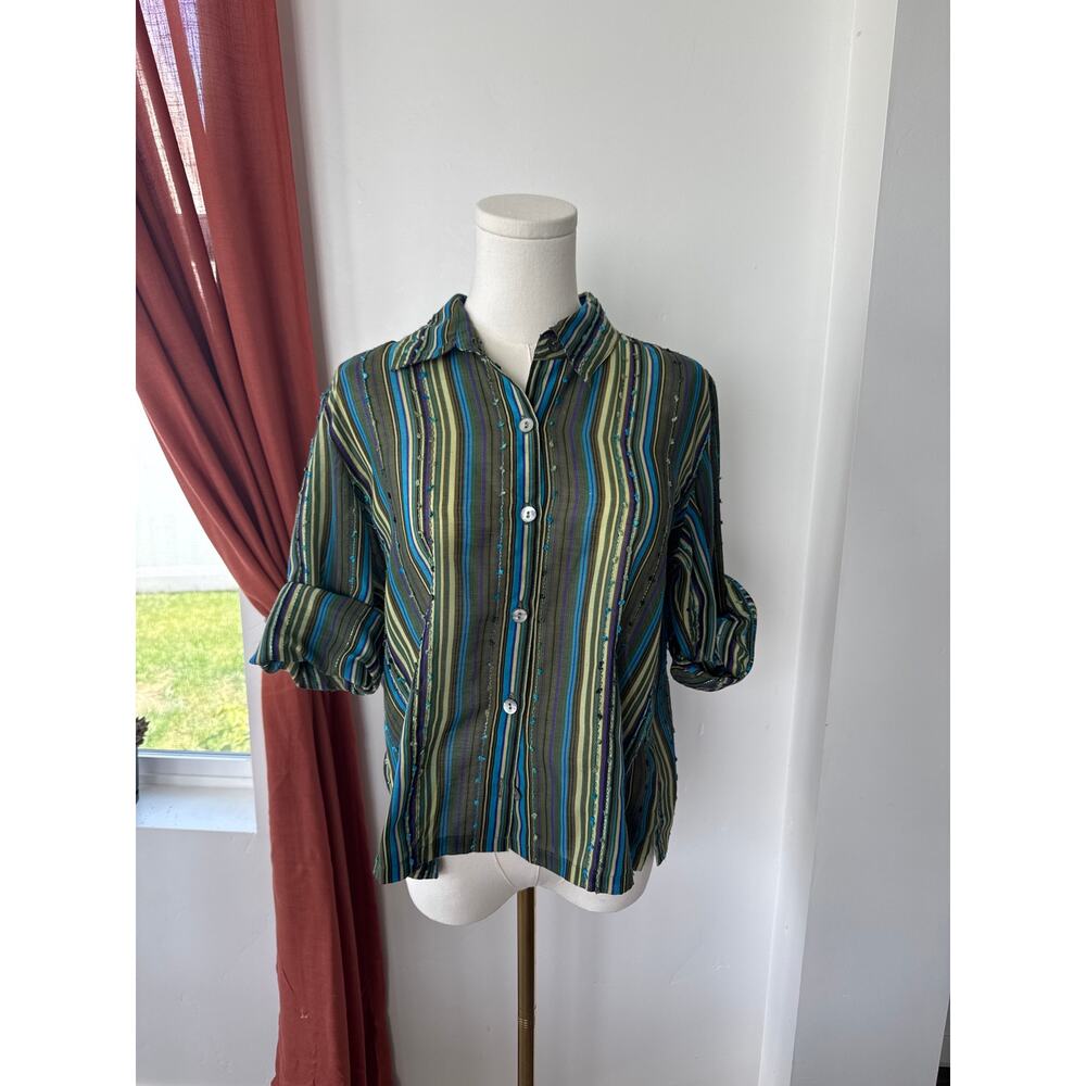 VTG Choices Embroidered Buttondown Grandpacore Grandmacore Fishermancore